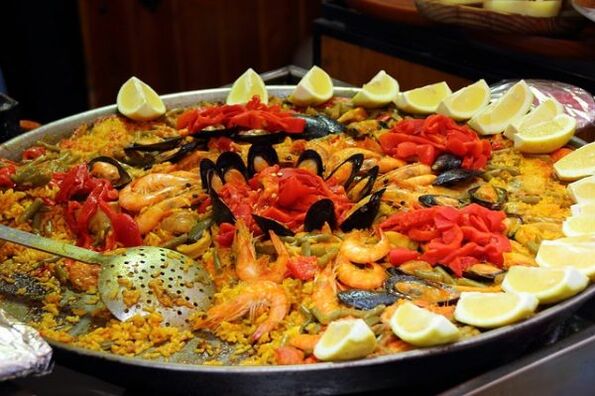 pilaf seafood untuk diet mediterania